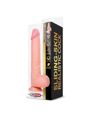 Slidy Dildo Realista Dual Layer Retráctil y Orientable 9