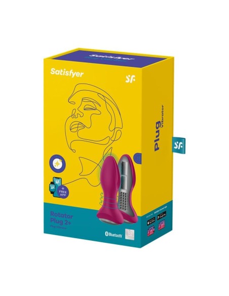 Rotator Plug 2 Plug Anal con APP USB Fuchsia