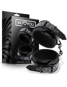 Esposas para Muñeca Ajustable Sapphire Cuero Vegano