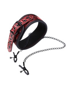 Collar con Pinzas para los Pezones Diamond Cuerpo Vegano 2