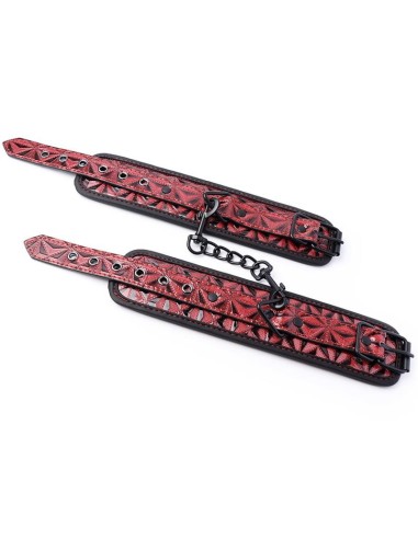 Esposas de Muñeca Acolchadas Ajustable Diamond Cuero Vegano