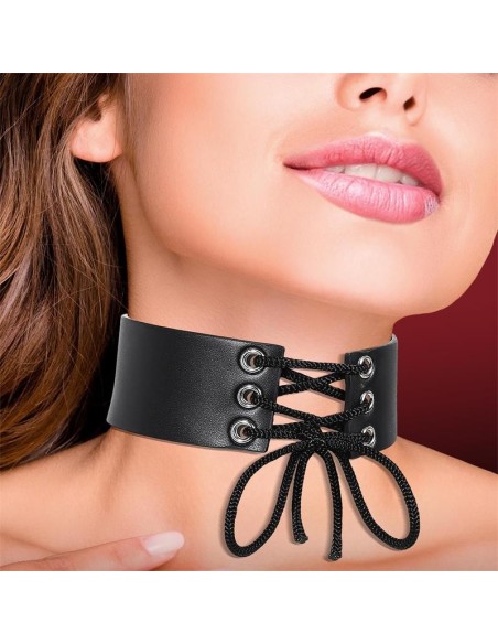 Collar con Lazo Cuero Vegano Talla Única