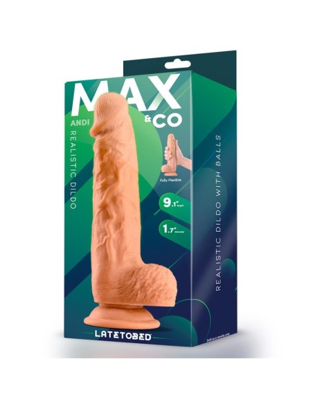 Andi Dildo Realista con Testículos 9.1 Natural