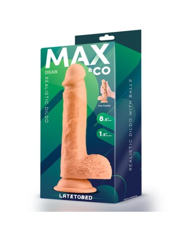 Dean Dildo Realista con Testículos 8.5 Natural