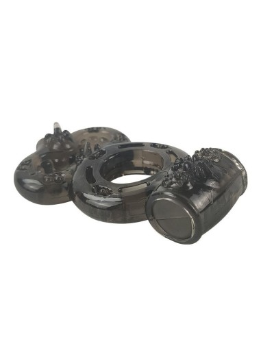 Anillo para el Pene con Vibración Negro