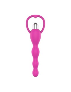 Cadena Anal con Vibración Rosa
